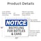 Signmission Recycling For Bottles & Cans, 24 in W x Rectangle, Aluminum OS-2PACK-NS-A-1824-L-18009 - alternate 4